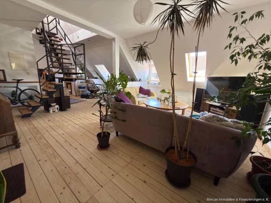 3.Wohnbereich Ansicht 2 Maisonettewohnung Hannover