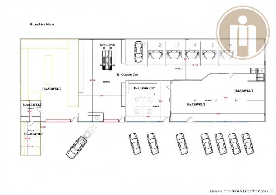 Grundriss Halle B�rofl�che Hannover