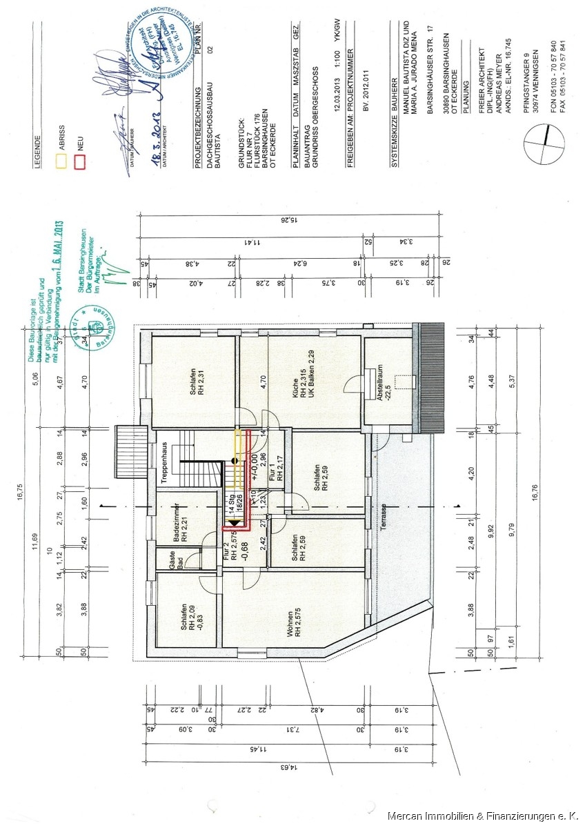 Grundrisse OG Haus Barsinghausen / Eckerde