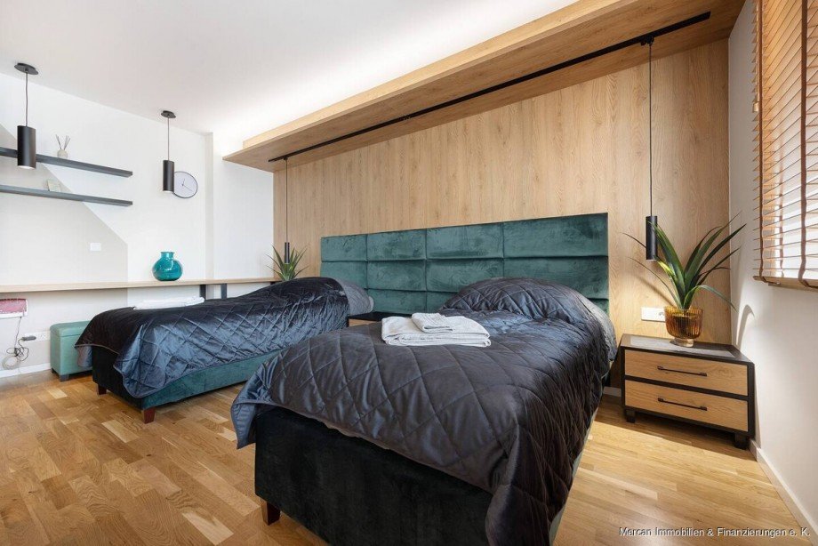 4. Schlafbereich Ansicht 2 Etagenwohnung Hannover