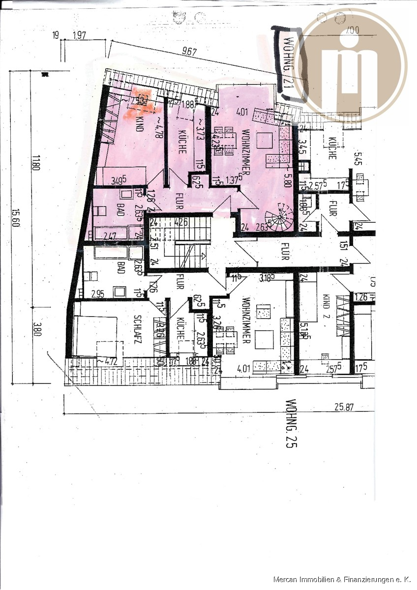 Grundri� Ebene 1 Maisonettewohnung Peine