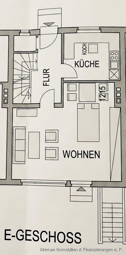 Grundriss EG Reihenmittelhaus Peine / V�hrum