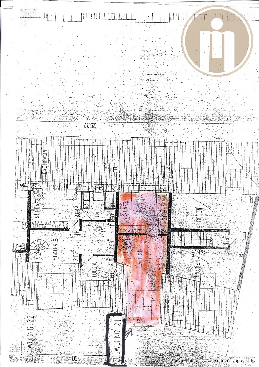 Grundri� Ebene 2 Maisonettewohnung Peine