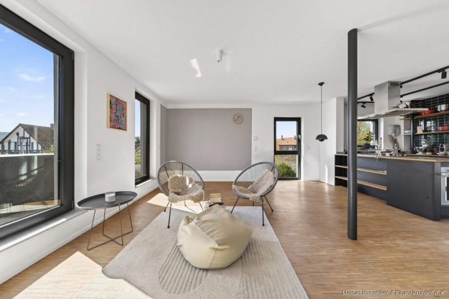 6. Wohnzimmer Ansicht 2 Maisonettewohnung Wennigsen