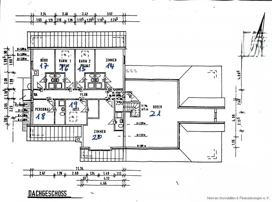 Grundriss Dachgeschoss Hotels Hemmingen
