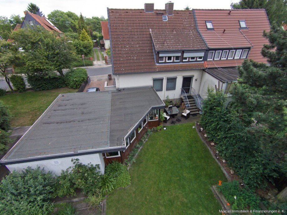 Drohnenaufnahme Doppelhaush�lfte Hannover / Anderten