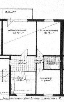Grundriss Ausschnitt 3 Zimmer Eigentumswohnung in Seelze