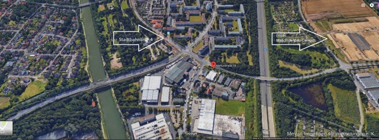 Streetview Hannover / Marienwerder Halle Halle 823 m� und B�rofl�chen 232 m� in Top Lage
