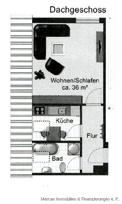 Grundriss DG Erdgeschosswohnung Pattensen
